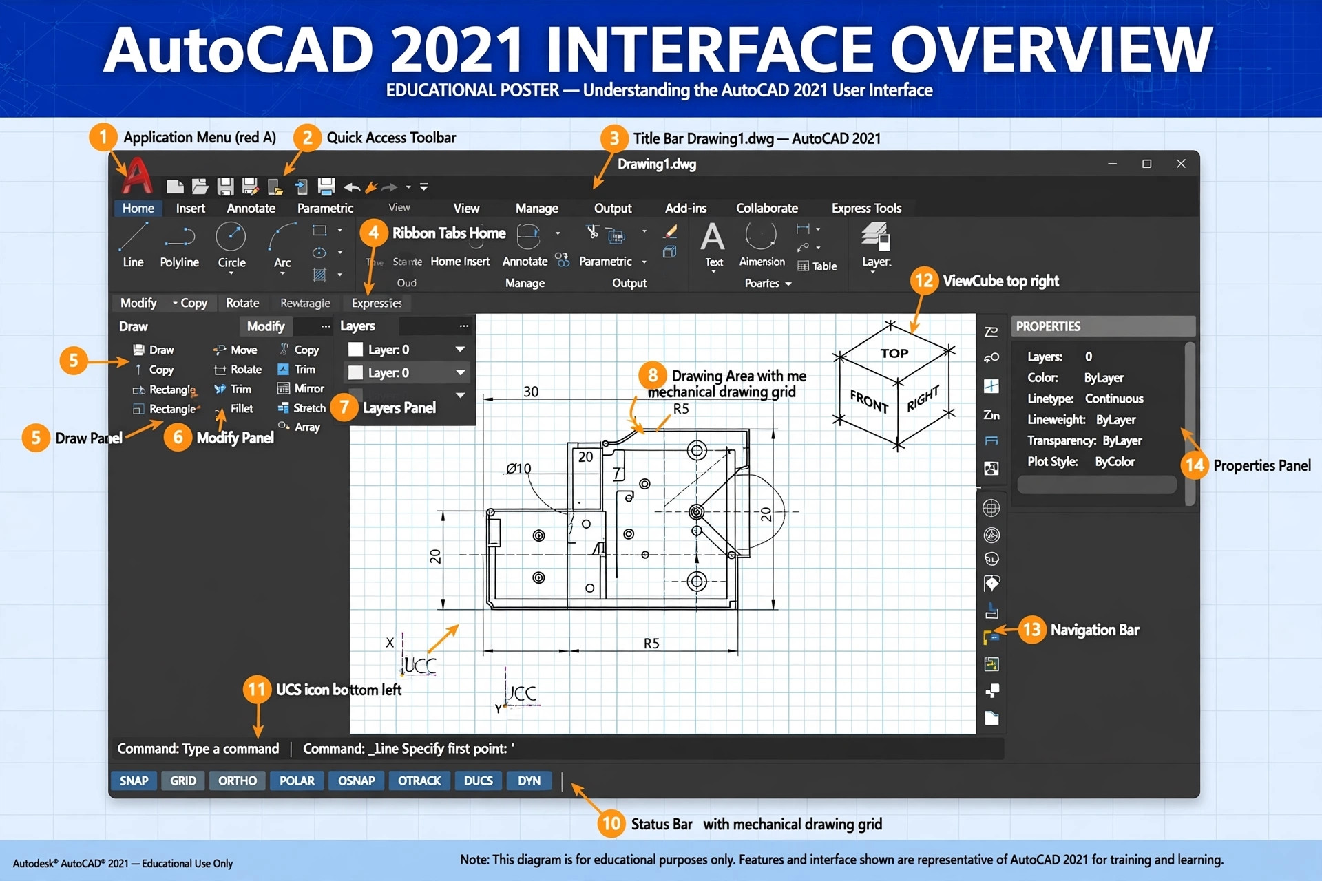 The course introduces and exposes student teachers to computer aided design. The topics covered include introduction to CAD, File management, drawing and modifying commands, methods for viewing drawings. The course also introduces students to elements of design, especially in the part played by computer aided drawing and design.